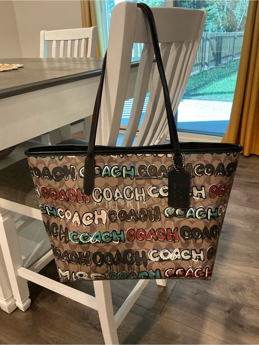 Coach X Mint Serf City Tote CM093